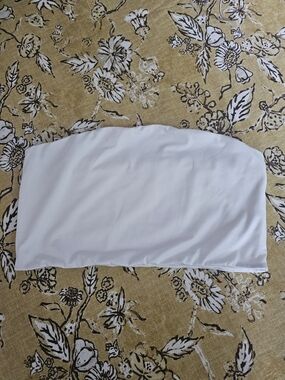 Vada Winter White Strapless Bandeau Tube Top - Size 1XL